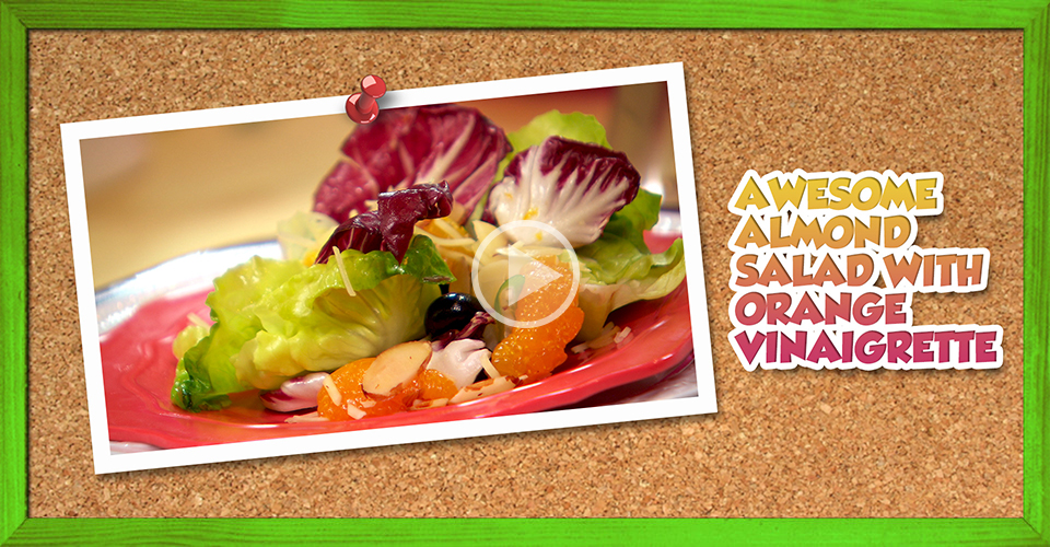 Awesome Almond Salad with Orange Vinaigrette