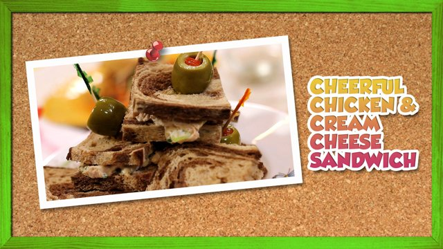 Cheerful Chicken Cream Cheese Sandwich