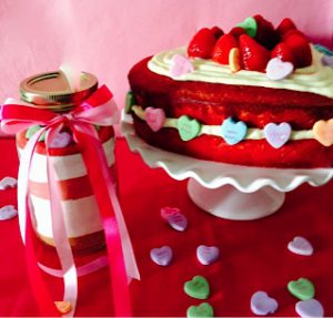 Sweetheart Strawberry Cake