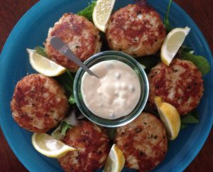 Crabby Cakes with Mustard Sauce