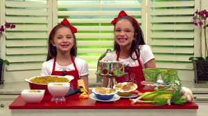 Delaney and Hadley love foods that warm you from the inside out on a cold day.  Learn how to make their healthy Macaroni and Cheese, Veggie soup and Mini Chicken Pot Pies!