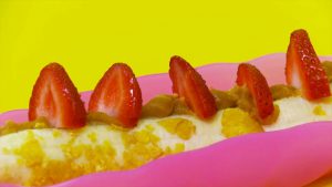 Peanut Butter and Banana Boats are prepared as a delicious breakfast treat.