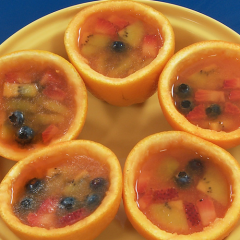 Amazing After School Snacks - "Orange Fruit Jelly Snacks"