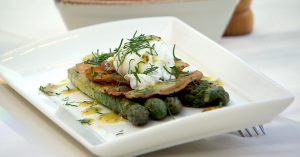 Grilled Asparagus with Poached Egg